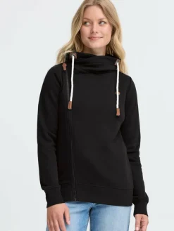 OXMO Sweatshirts & Sweatjacken*Damen Trainingsjacke - OXMILLE schwarz uni