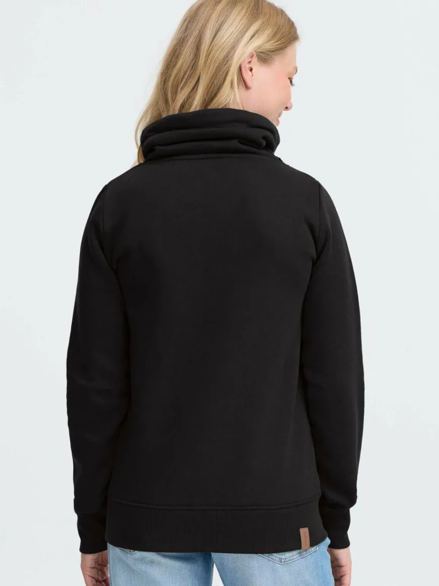 OXMO Sweatshirts & Sweatjacken*Damen Trainingsjacke - OXMILLE schwarz uni