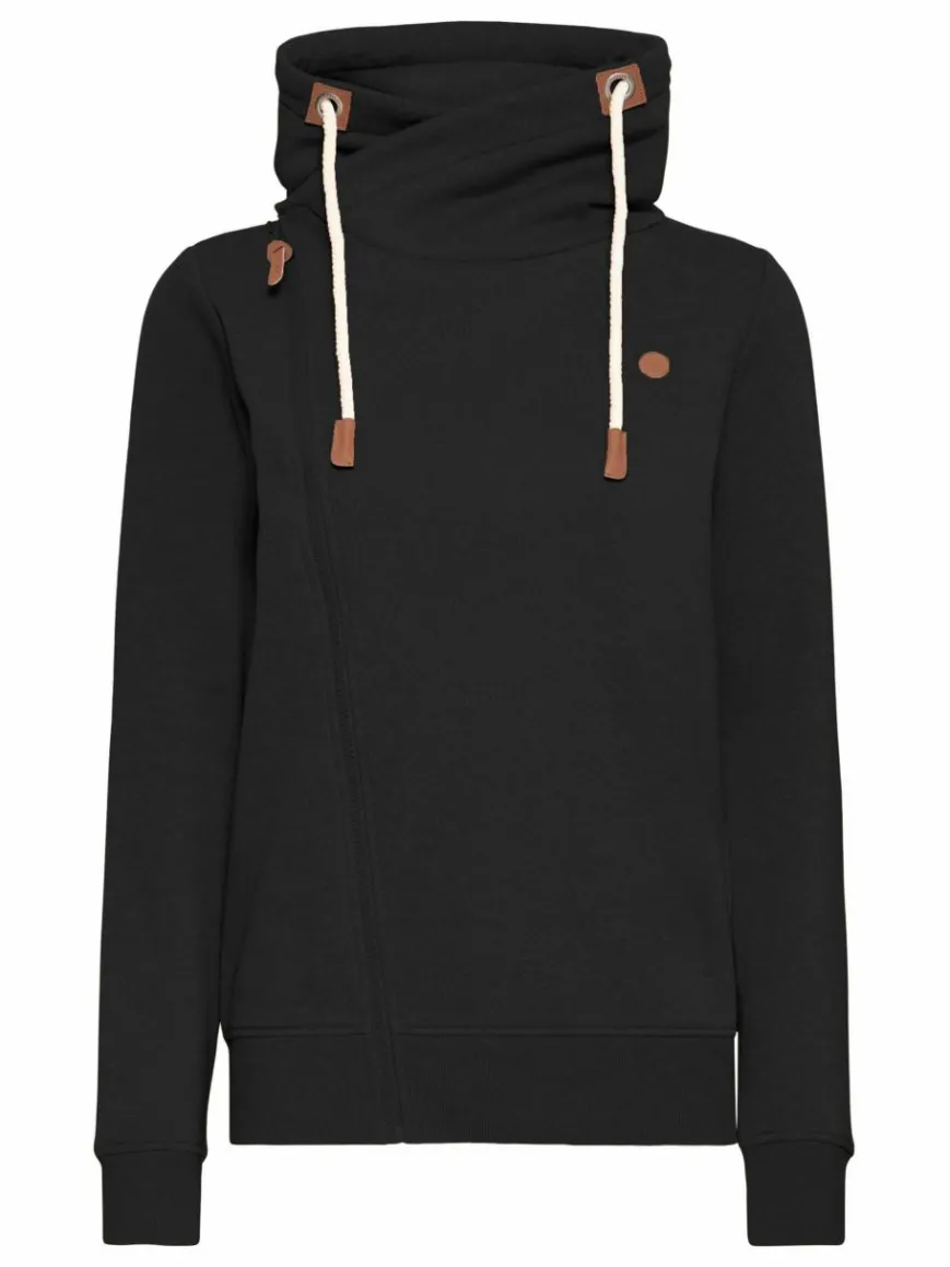 OXMO Sweatshirts & Sweatjacken*Damen Trainingsjacke - OXMILLE schwarz uni