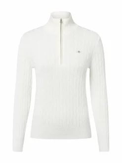 Gant Pullover & Strickjacken*Damen Troyer ecru strukturiert