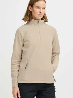 North Bend Sweatshirts & Sweatjacken*Damen Troyer - NBConni beige uni
