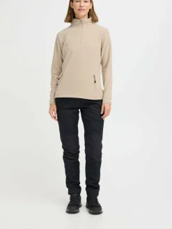North Bend Sweatshirts & Sweatjacken*Damen Troyer - NBConni beige uni