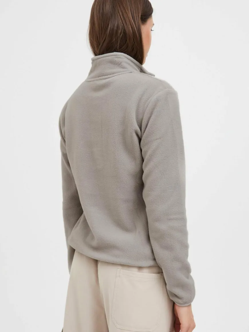 North Bend Sweatshirts & Sweatjacken*Damen Troyer - NBConni grau uni