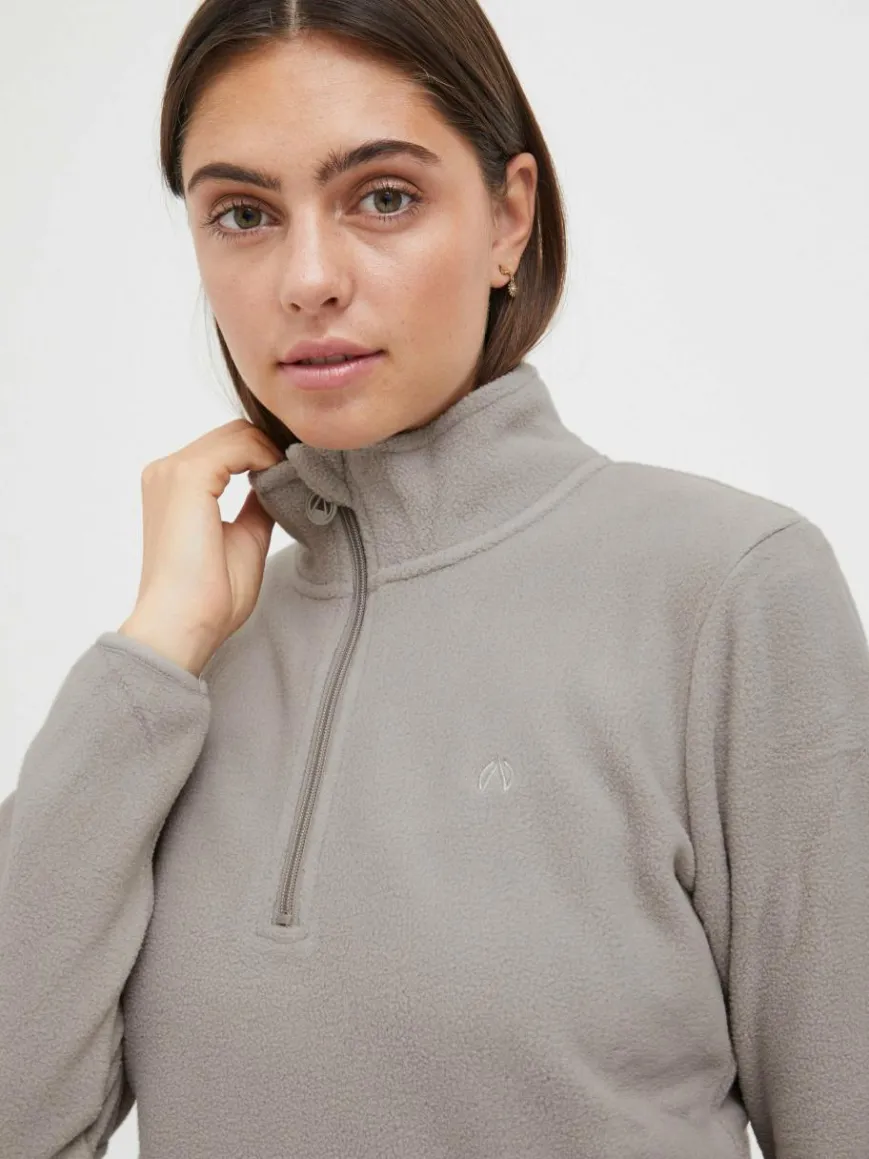 North Bend Sweatshirts & Sweatjacken*Damen Troyer - NBConni grau uni