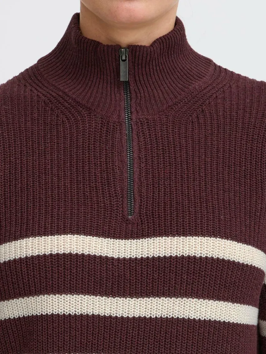 OXMO Sweatshirts & Sweatjacken*Damen Troyer - OXFSANVA lila gestreift