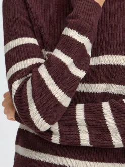 OXMO Sweatshirts & Sweatjacken*Damen Troyer - OXFSANVA lila gestreift