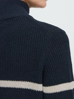 OXMO Sweatshirts & Sweatjacken*Damen Troyer - OXFSANVA indigo gestreift