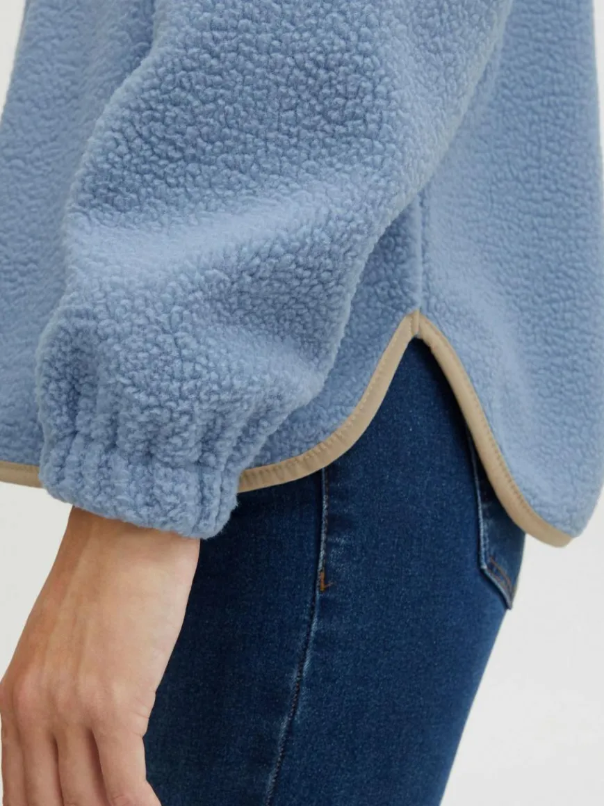 OXMO Sweatshirts & Sweatjacken*Damen Troyer - OXPiala blau gemustert