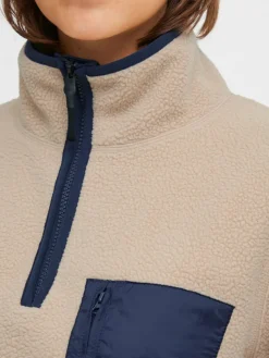 OXMO Sweatshirts & Sweatjacken*Damen Troyer - OXPiala beige gemustert