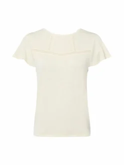 zero Shirts & Tops*Damen T-Shirt vanille meliert