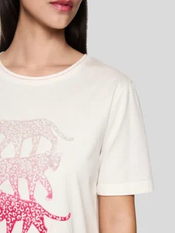 Marc Cain Shirts & Tops*Damen T-Shirt weiß bedruckt