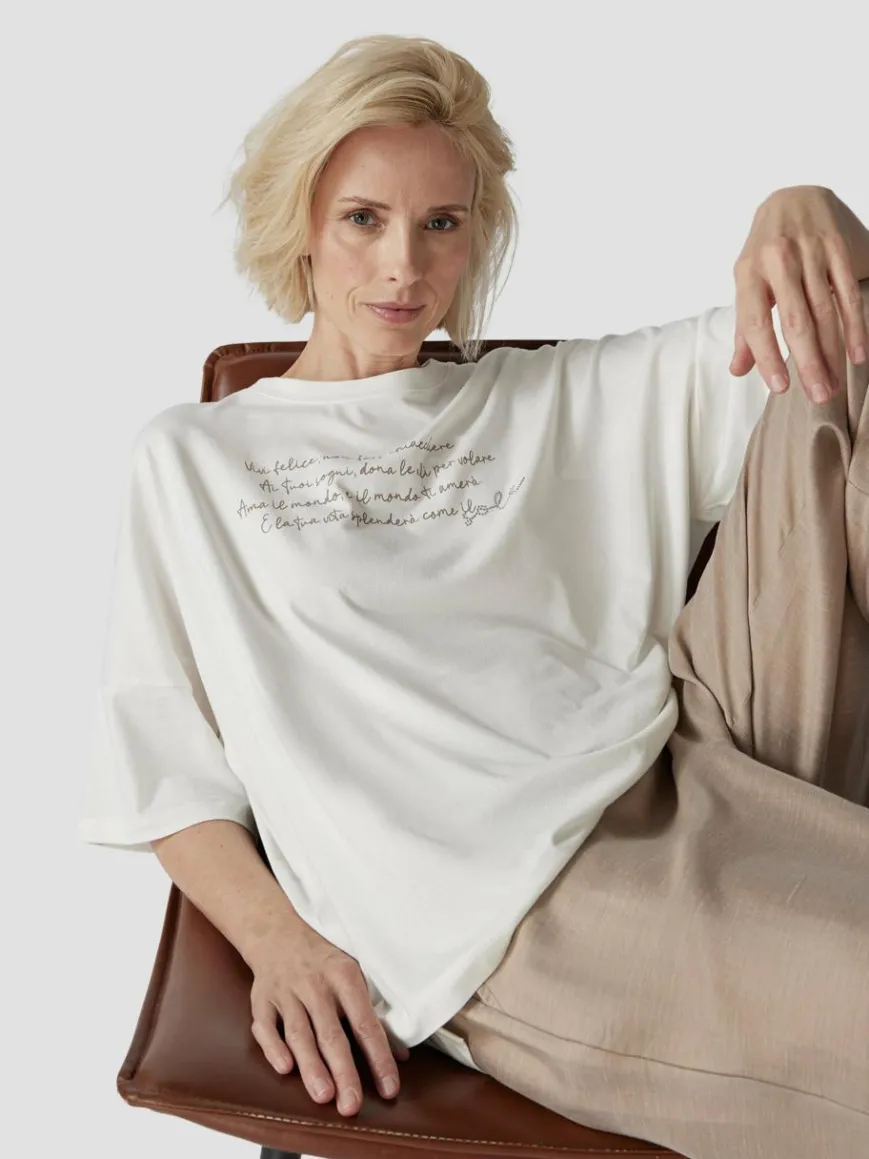 LCMT Shirts & Tops*Damen T-Shirt beige uni