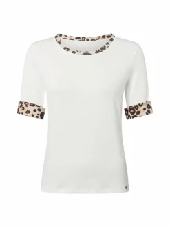 Marc Cain Collections Shirts & Tops*Damen T-Shirt ecru beige strukturiert