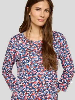 RABE Shirts & Tops*Damen T-Shirt blau gemustert