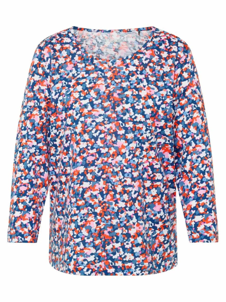 RABE Shirts & Tops*Damen T-Shirt blau gemustert