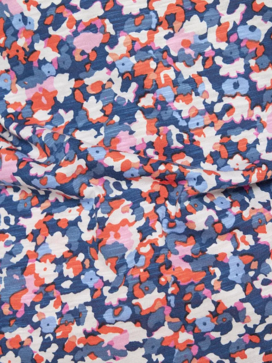 RABE Shirts & Tops*Damen T-Shirt blau gemustert