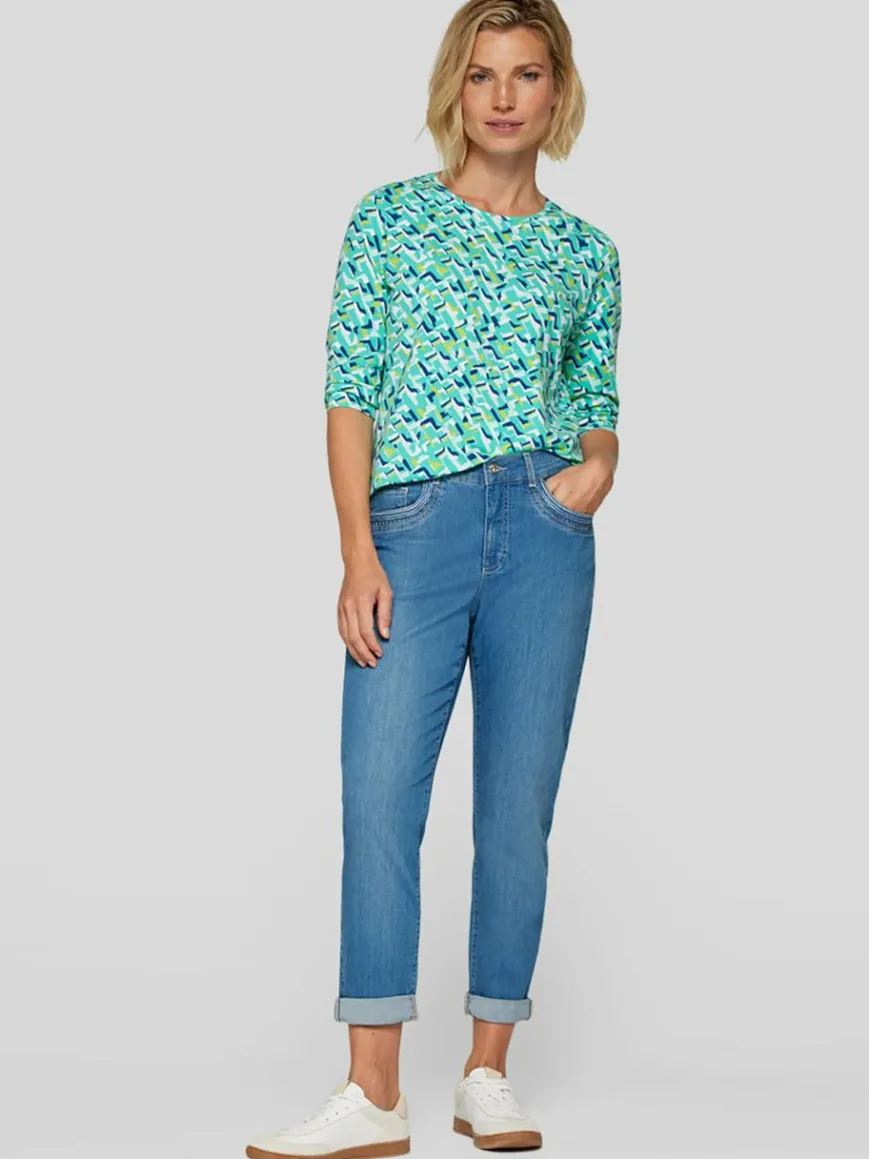 RABE Shirts & Tops*Damen T-Shirt grün gemustert