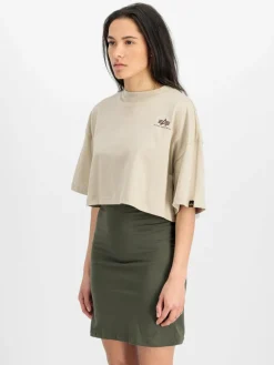 Alpha Industries Shirts & Tops*Damen T-Shirt beige uni
