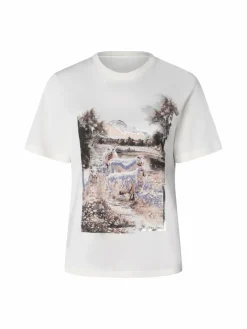 Marc Cain Collections Shirts & Tops*Damen T-Shirt ecru bedruckt