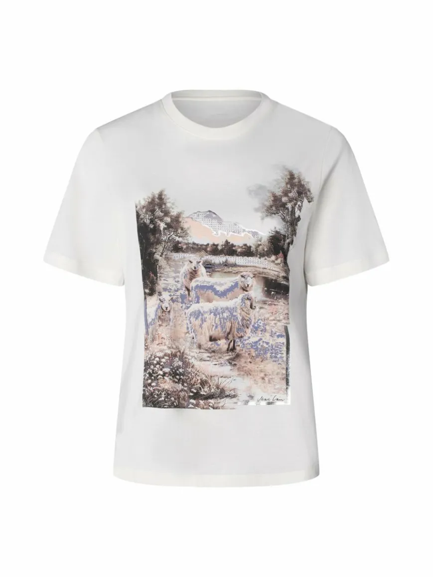 Marc Cain Collections Shirts & Tops*Damen T-Shirt ecru bedruckt