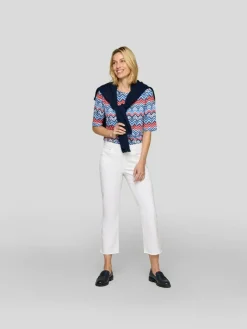 RABE Shirts & Tops*Damen T-Shirt blau gemustert