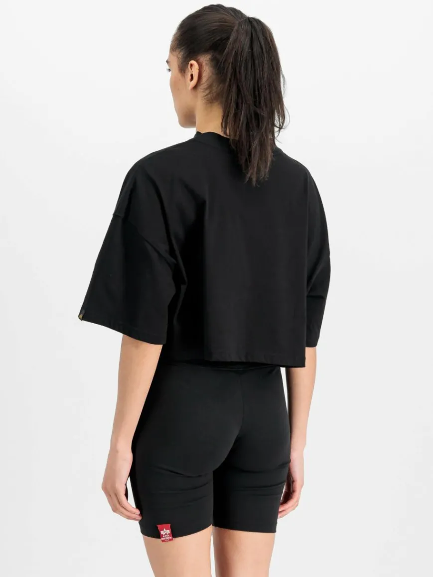 Alpha Industries Shirts & Tops*Damen T-Shirt schwarz uni