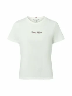 Tommy Hilfiger Shirts & Tops*Damen T-Shirt ecru uni