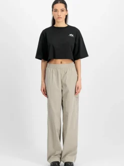 Alpha Industries Shirts & Tops*Damen T-Shirt schwarz uni