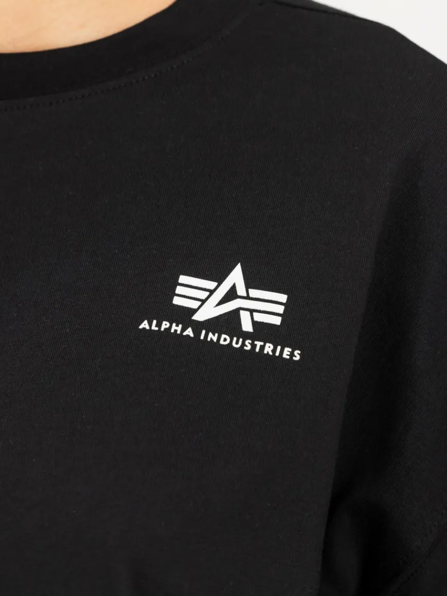 Alpha Industries Shirts & Tops*Damen T-Shirt schwarz uni