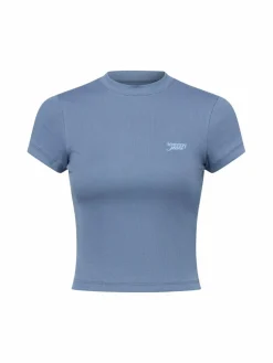 Tommy Jeans Shirts & Tops*Damen T-Shirt blau uni