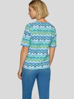 RABE Shirts & Tops*Damen T-Shirt grün gemustert