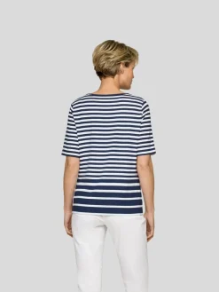 RABE Shirts & Tops*Damen T-Shirt blau gestreift