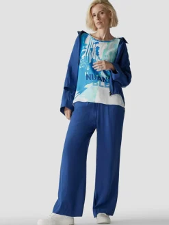 LCMT Shirts & Tops*Damen T-Shirt blau gemustert