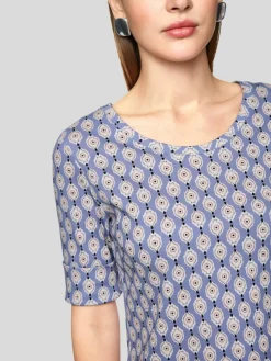 Marc Cain Shirts & Tops*Damen T-Shirt lila bedruckt