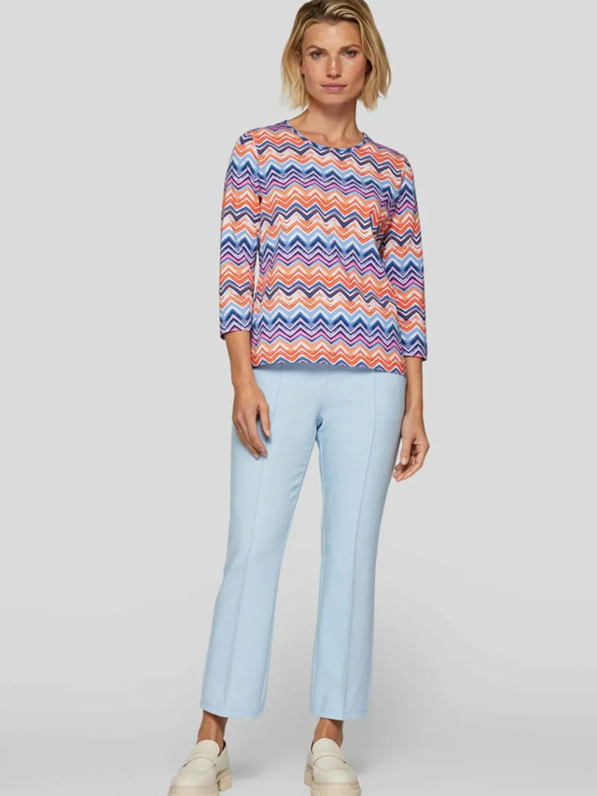 RABE Shirts & Tops*Damen T-Shirt blau gemustert