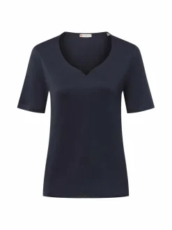 Street One Shirts & Tops*Damen T-Shirt marine uni