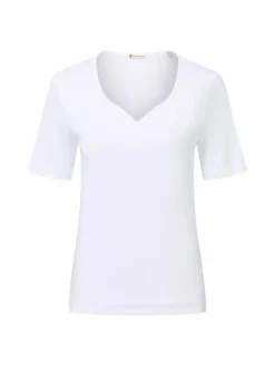 Street One Shirts & Tops*Damen T-Shirt weiß uni