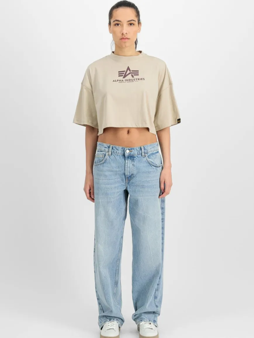 Alpha Industries Shirts & Tops*Damen T-Shirt beige bedruckt