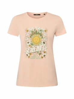 zero Shirts & Tops*Damen T-Shirt aprikot bedruckt