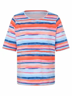 RABE Shirts & Tops*Damen T-Shirt blau gemustert