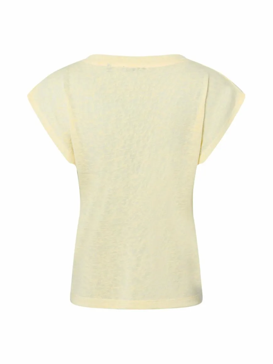 zero Shirts & Tops*Damen T-Shirt vanille meliert