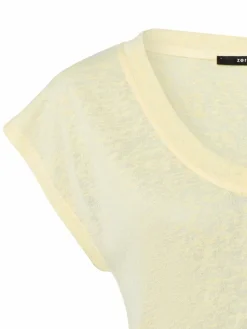 zero Shirts & Tops*Damen T-Shirt vanille meliert