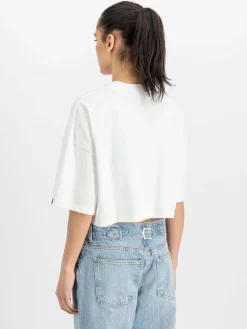 Alpha Industries Shirts & Tops*Damen T-Shirt weiß uni