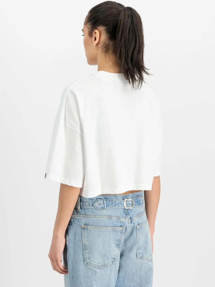 Alpha Industries Shirts & Tops*Damen T-Shirt weiß uni