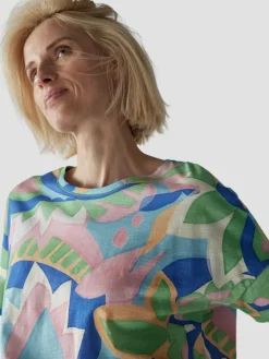 LCMT Shirts & Tops*Damen T-Shirt grün gemustert