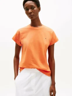 Tommy Hilfiger Shirts & Tops*Damen T-Shirt orange uni