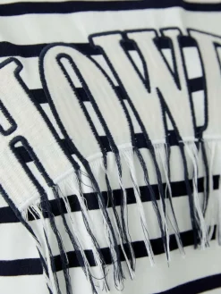 Oui Shirts & Tops*Damen T-Shirt weiß blau gestreift