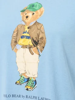 Polo Ralph Lauren Shirts & Tops*Damen T-Shirt hellblau bedruckt