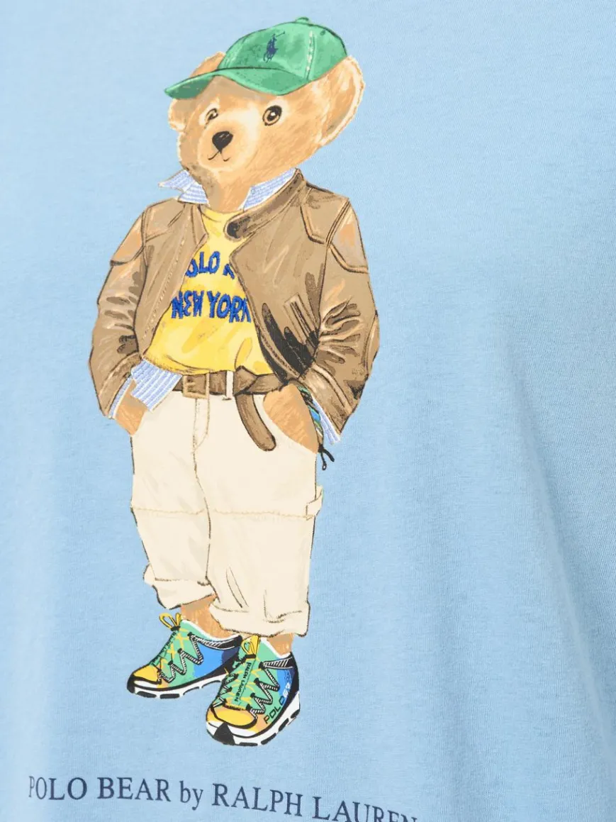 Polo Ralph Lauren Shirts & Tops*Damen T-Shirt hellblau bedruckt