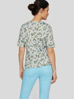 RABE Shirts & Tops*Damen T-Shirt grün gemustert